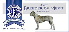 AKC Breeder of Merit Program honors responsible breeders who have gone above and beyond on health issues, temperament, and genetic screening, as well as to the individual care and placement of puppies in responsible homes.